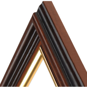 Houten lijst h015 Antiek Normaal glas 13x18 cm