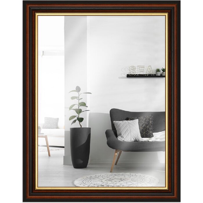 Spiegel Houten lijst h015 Antiek 30x60 cm