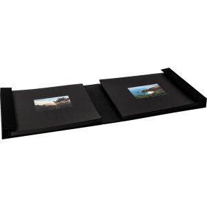 HNFD Fotoalbum lona linnen 1000 fotos 34,5x33 cm 168 zwarte paginas