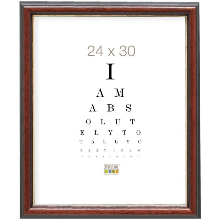 s222h3 Klassieke houten lijst 24x30 cm