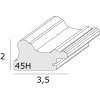 Fotolijst s45hd zilver 15x15 cm