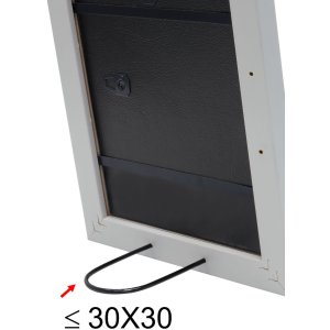 Houten lijst s45yf 10x15 cm lichtgrijs