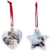 Kerstbal Ster en Hart