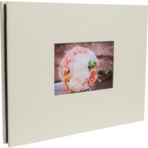 Schroef album Laddi 38x30 cm wit en zwarte paginas