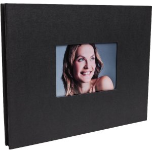 Schroef album Laddi 38x30 cm wit en zwarte paginas