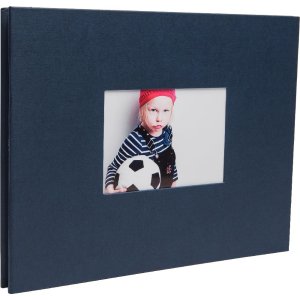Schroef album Laddi 38x30 cm wit en zwarte paginas