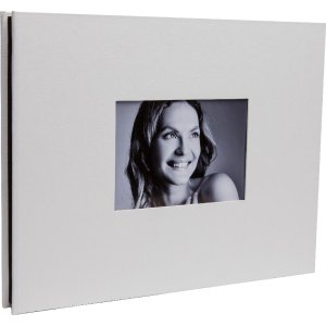 Schroef album Laddi 38x30 cm wit en zwarte paginas