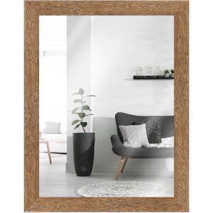 Houten lijst h750 spiegel glas 28x35 cm eik