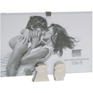 Glazen fotolijst s67fa zilver 10x15 cm