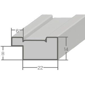Houten lijst h460 roze 10x10 cm anti-reflecterend glas