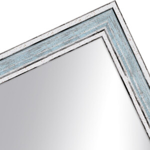 Houten lijst h460 blauw 15x21 cm spiegelglas