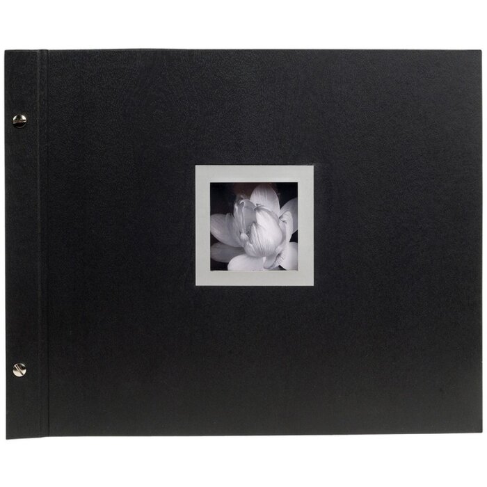Exacompta Schroef Fotoalbum Ceremony 40 zwarte paginas 37x29 cm
