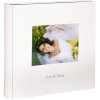 HNFD Fotoalbum kolara wit met uw foto + tekst zwarte paginas 30x30 cm