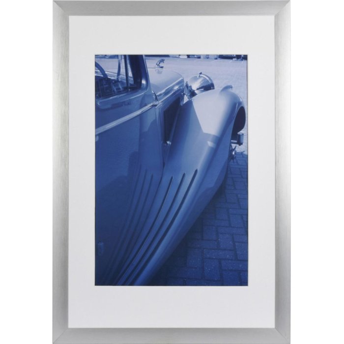 Henzo Aluminium lijst luzern 40x60 cm zilver met passepartout 30x45 cm