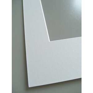 Afgeschuind passepartout - 30x40 cm - sneeuwwit
