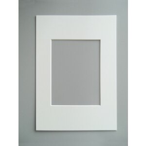 Afgeschuinde passepartout in 40x60 cm chamois