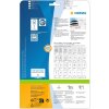 Etiketten Premium a4, wit 96,5x42,3 mm papier mat 120 st.