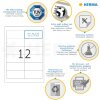 Etiketten Premium a4, wit 96,5x42,3 mm papier mat 120 st.