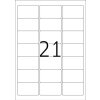 Adresetiketten Premium a4, wit 63,5x38,1 mm papier mat 210 st.