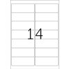 Adresetiketten Premium a4, wit 99,1x38,1 mm papier mat 140 st.