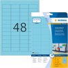 Etiketten a4 blauw 45,7x21,2 mm papier mat 960 st.