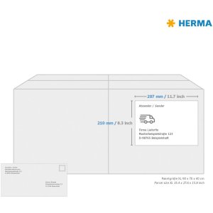 HERMA etiketten A4 groen 210x297 mm papier mat 20 stuks