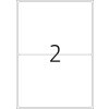 Etiketten a4 geel 199,6x143,5 mm papier mat 40 st.
