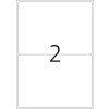 Etiketten a4 rood 199,6x143,5 mm papier mat 40 st.