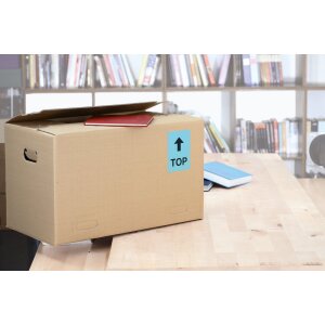 Etiketten a4 blauw 199,6x143,5 mm papier mat 40 st.