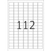 Etiketten Premium a4, wit 25,4x16,9 mm papier mat 2800 st.