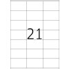 Etiketten Premium a4, wit 70x42 mm papier mat 525 st.