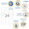 Etiketten Premium a4, wit 70x37 mm papier mat 600 st.