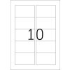 Etiketten Premium a4, wit 83,8x50,8 mm papier mat 250 st.