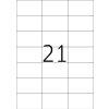 Etiketten Premium a4, wit 70x42,3 mm papier mat 525 st.