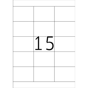 Etiketten Premium a4, wit 70x50,8 mm papier mat 375 st.