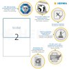 Etiketten Premium a4, wit 210x148 mm papier mat 50 st.