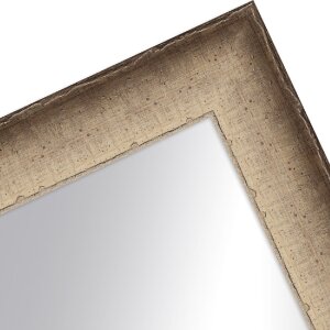 Houten lijst h620 antiek 21x30 cm ivoor spiegelglas