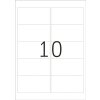 Etiketten a4 zilver 96x50,8 mm folie glanzend 250 st.