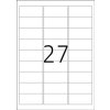Naametiketten a4 zilver 63,5x29,6 mm extreem sterk klevende folie mat 675 st.