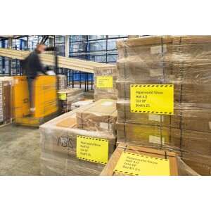 Etiketten a4 neongeel 210x297 mm papier mat 20 st.