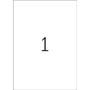 Etiketten a4 neon-groen 210x297 mm papier mat 20 st.