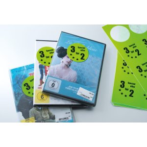 Etiketten a4 neon-geel ø 60 mm rond papier mat 240 st.