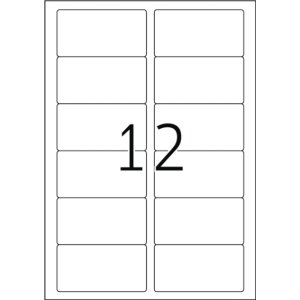 Etiketten a4 wit 88,9x46,6 mm papier glanzend 300 st.