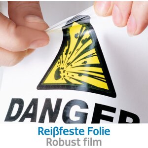 Etiketten a4 Outdoor kleeffolie wit 45,7x21,2 mm folie mat 480 st.