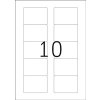 Diskette-etiketten wit 70x50,8 mm papier mat 250 st.