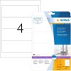 Mapetiketten a4 wit 192x61 mm papier mat ondoorzichtig 100 st.