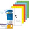 Mapetiketten a4 geel 38x297 mm papier mat ondoorzichtig 100 st.