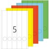 Mapetiketten a4 geel 38x297 mm papier mat ondoorzichtig 100 st.