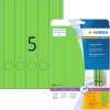Mapetiketten a4 groen 38x297 mm papier mat ondoorzichtig 100 st.