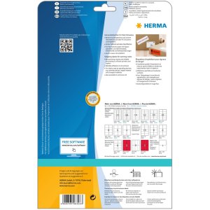 Verzendetiket-waarschuwing a4 wit 50x142 mm papier mat...